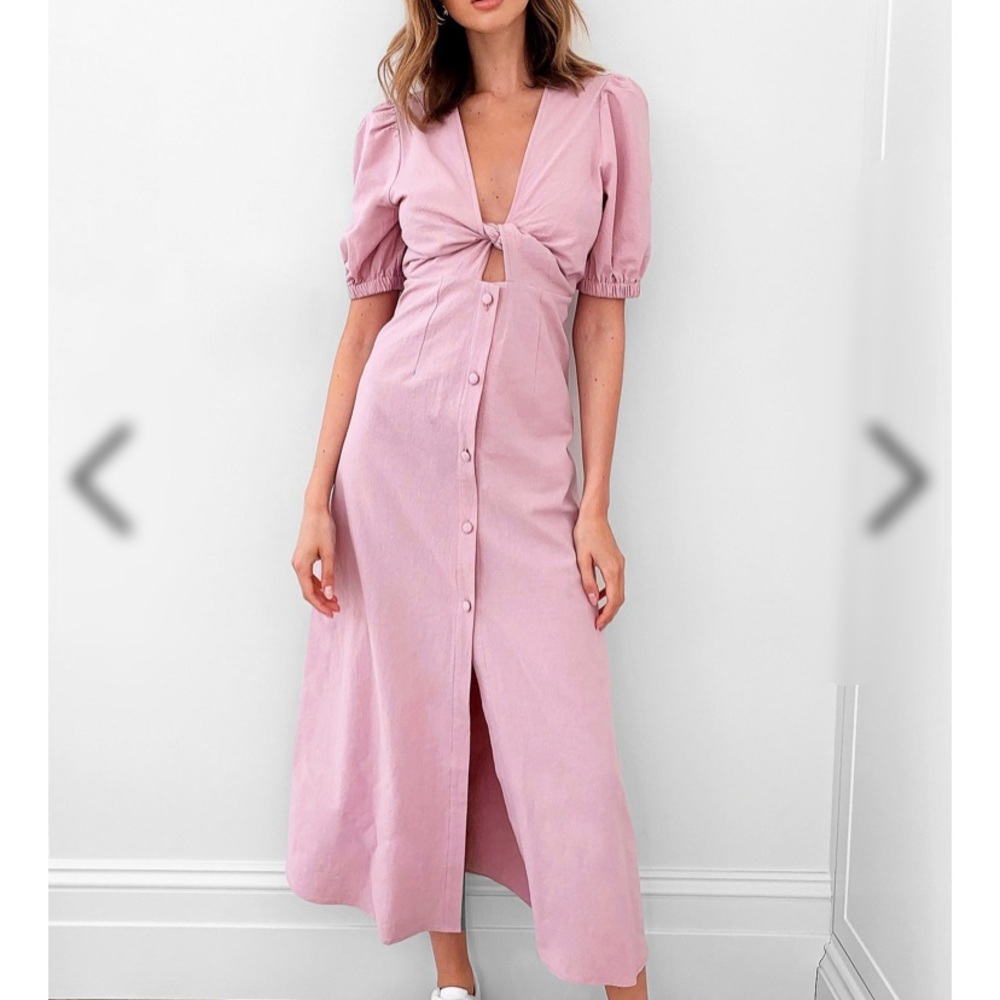 Nasty Gal front tie maxi dress